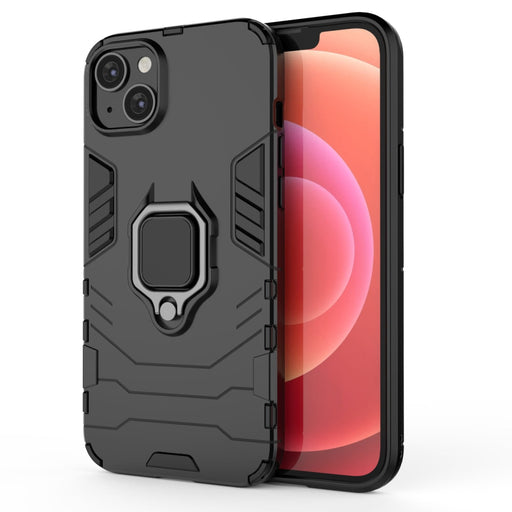 Кейс HQWear Ring Armor за iPhone 14 черен