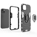 Кейс HQWear Ring Armor за iPhone 14 черен