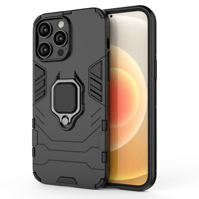 Кейс HQWear Ring Armor за iPhone 14 Pro черен