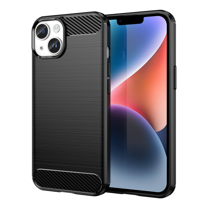 Гъвкав кейс Carbon Case за iPhone 14 черен