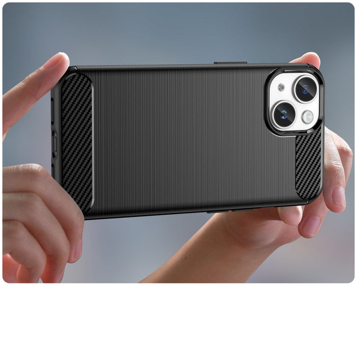 Гъвкав кейс Carbon Case за iPhone 14 черен