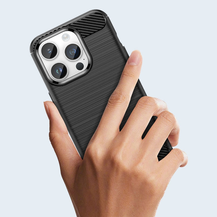 Гъвкав кейс Carbon Case за iPhone 14 Pro син