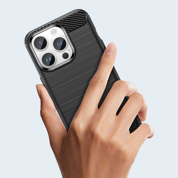 Гъвкав кейс Carbon Case за iPhone 14 Pro Max син