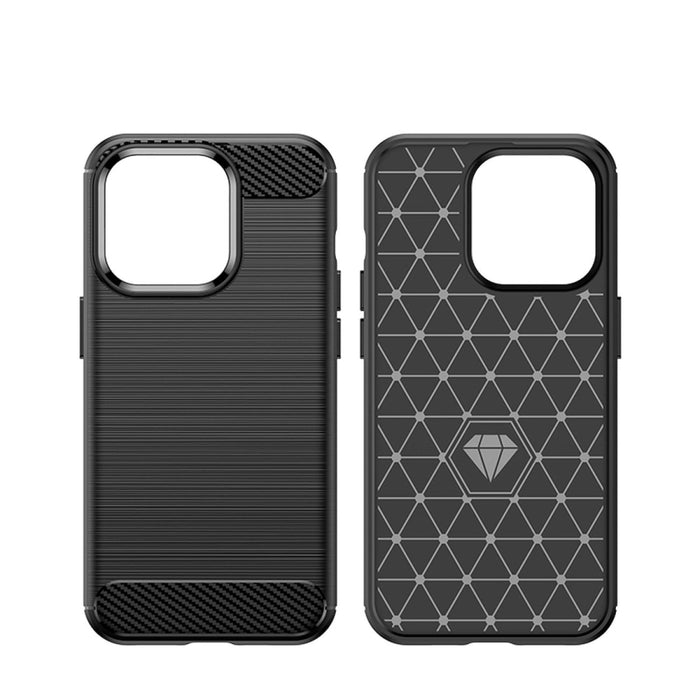 Гъвкав кейс Carbon Case за iPhone 14 Pro Max син