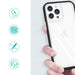 Кейс HQWear Clear 3in1 за iPhone 14 с червена