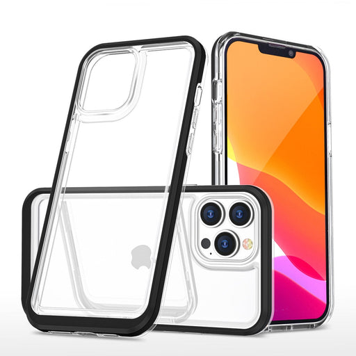 Кейс HQWear Clear 3in1 за iPhone 14 Pro с черна