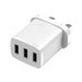 Зарядно устройство Baseus 3x USB 17W UK plug Бял