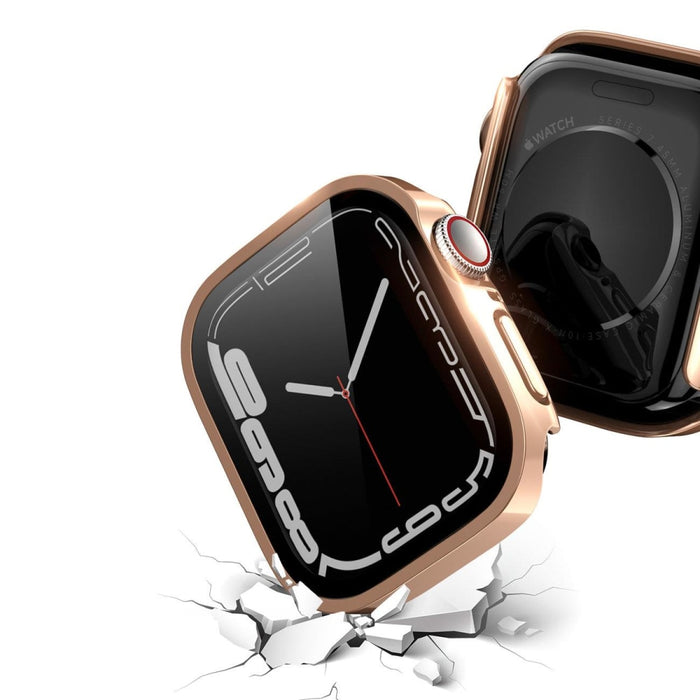 Метална рамка Dux Ducis Hamo за Apple Watch 7 41mm Розов