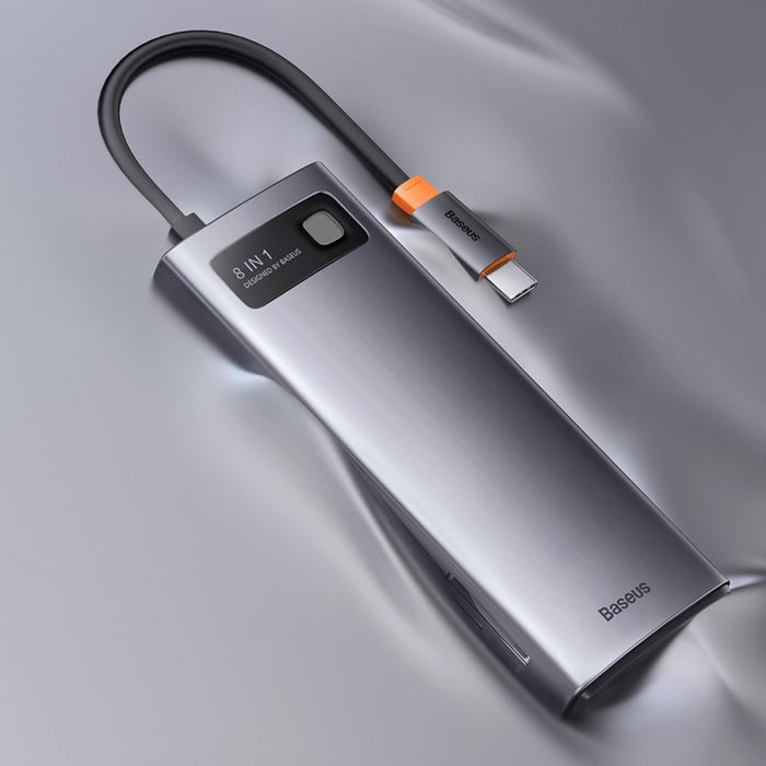 Хъб 8в1 Baseus Metal Gleam USB - C към 1 x HDMI / 3