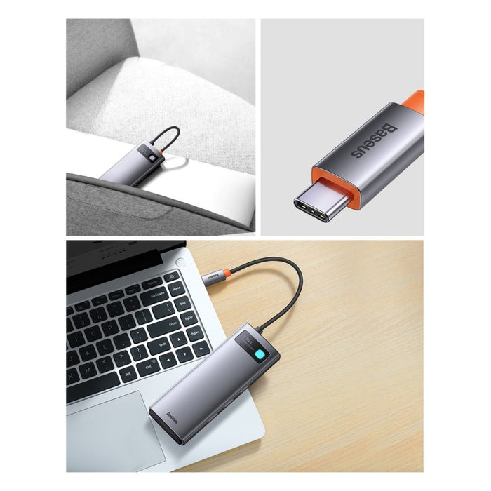 Хъб 8в1 Baseus Metal Gleam USB - C към 1 x HDMI / 3