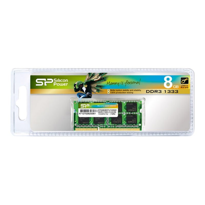 Памет SILICON POWER DDR3 8GB 1600MHz CL11 SO - DIMM