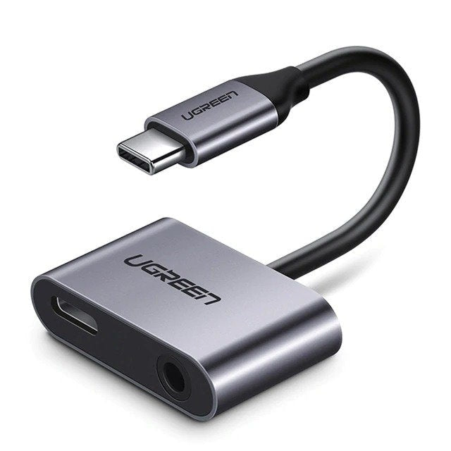 Адаптер USB-C към USB-C+3.5mm жак UGREEN