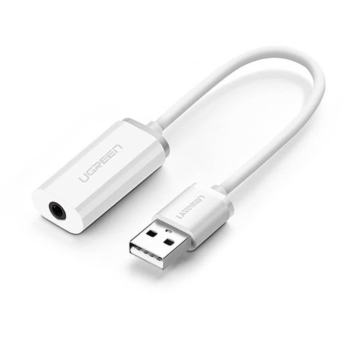 Аудио адаптер UGREEN US206 USB към мини жак 3.5mm AUX