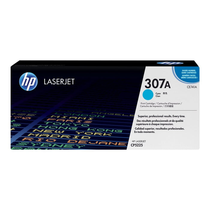 HP Colour LaserJet CE741A original toner cartridge cyan