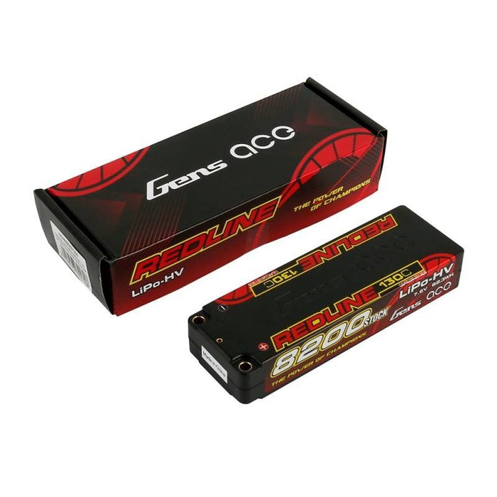 Батерия Gens Ace Redline 8200mAh 7.6V 130C 2S1P HardCase HV