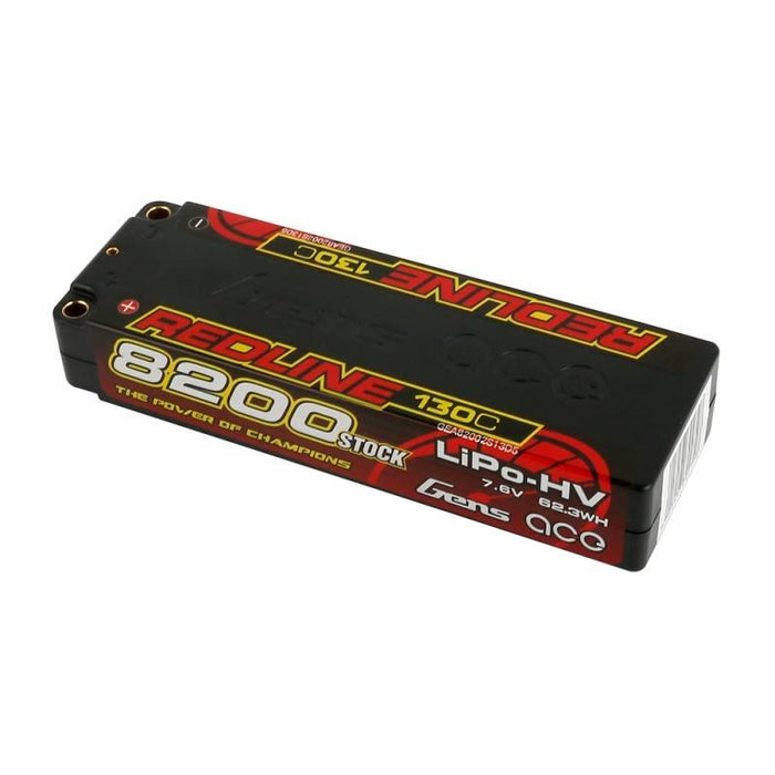 Батерия Gens Ace Redline 8200mAh 7.6V 130C 2S1P HardCase HV