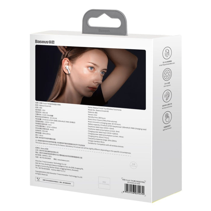 Безжични слушалки Baseus Encok W3 Bluetooth 5.0 IP55