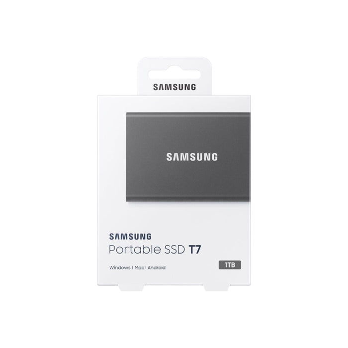 SAMSUNG Portable SSD T7 1TB extern USB 3.2 Gen 2 titan grey