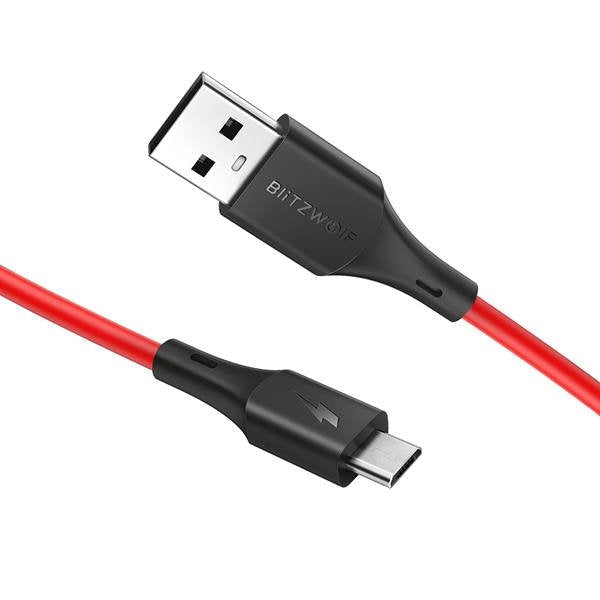 Кабел USB към microUSB BlitzWolf 2A 1.8m