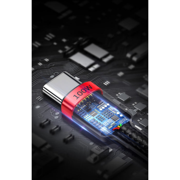 Кабел за зареждане Baseus Cafule USB-C към USB-C QC 3.0 PD 