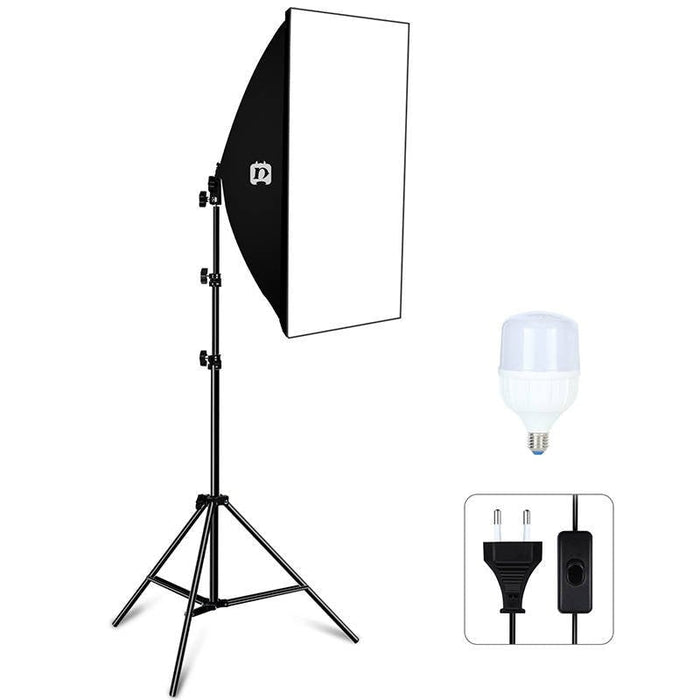 Комплект Puluz Softbox LED 50x70cm статив LED крушка